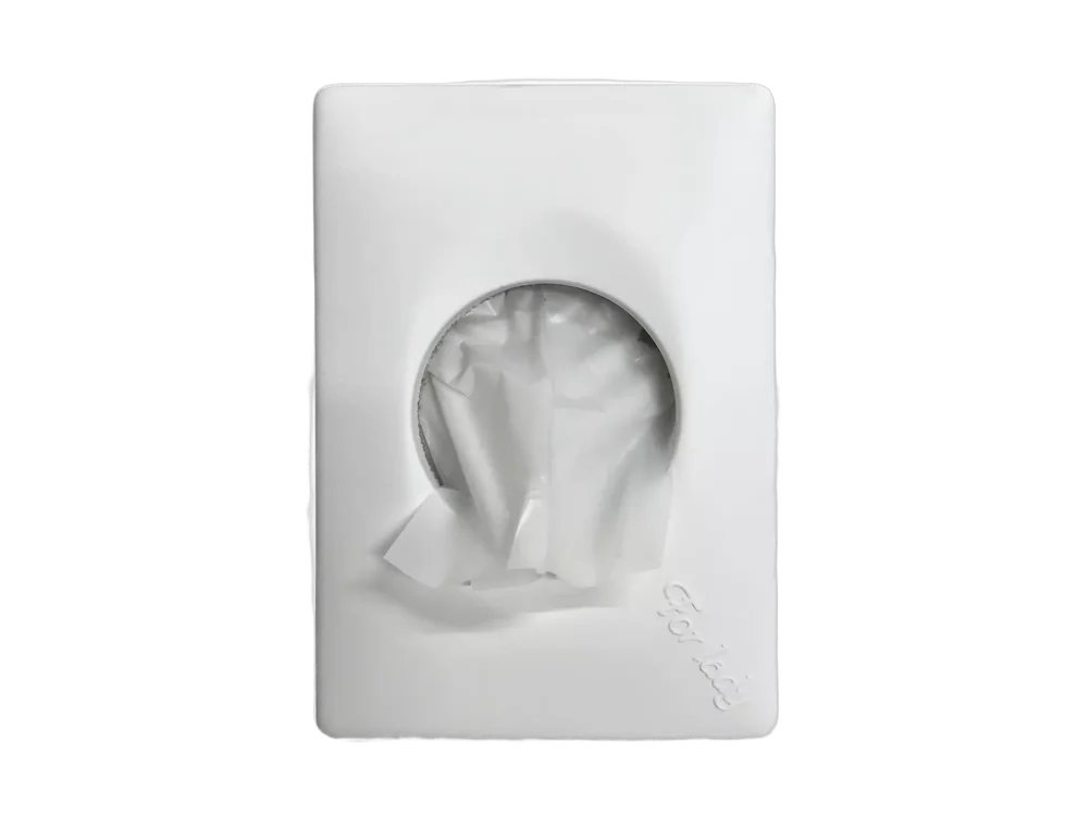 Hygiënezakjeshouder Quartz wit