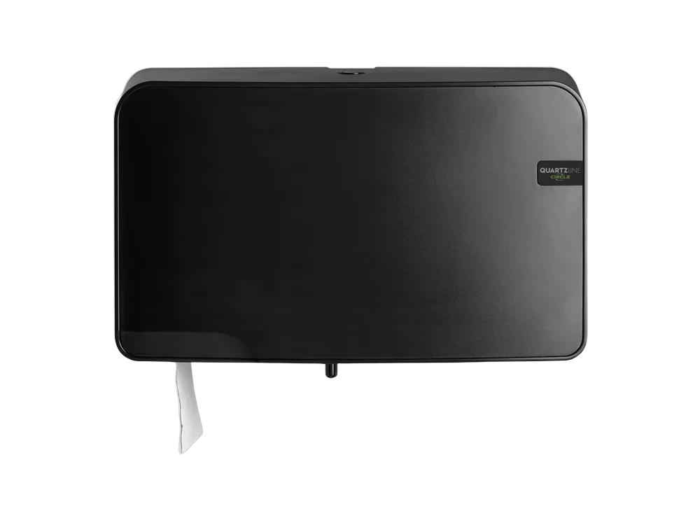 Duo toiletrolhouder QuartzLine zwart