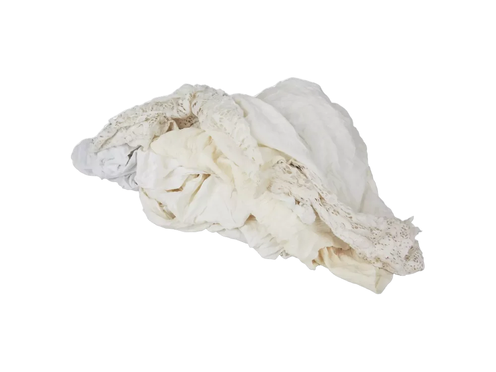 Witte tricot wit gesneden