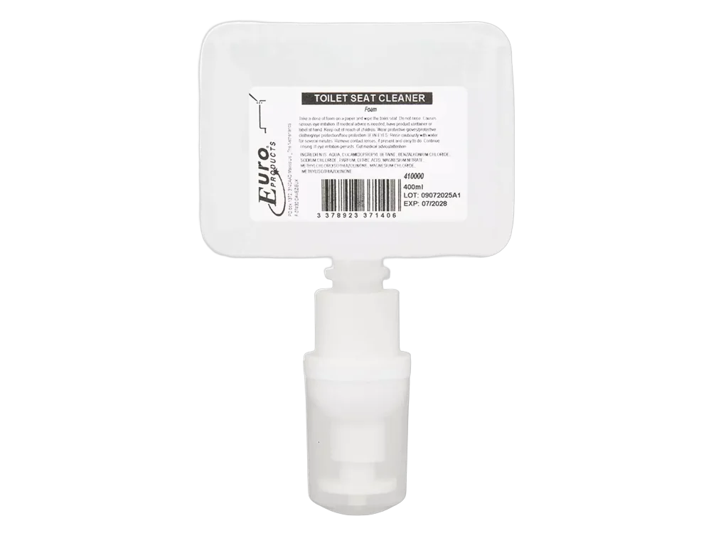 Toilet seat cleaner foam